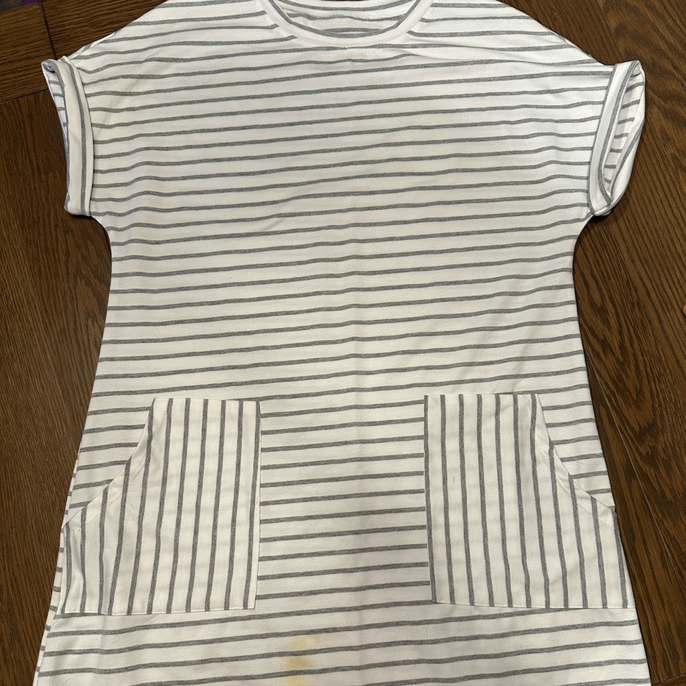 Lg Boutique Striped A lined dress with pockets